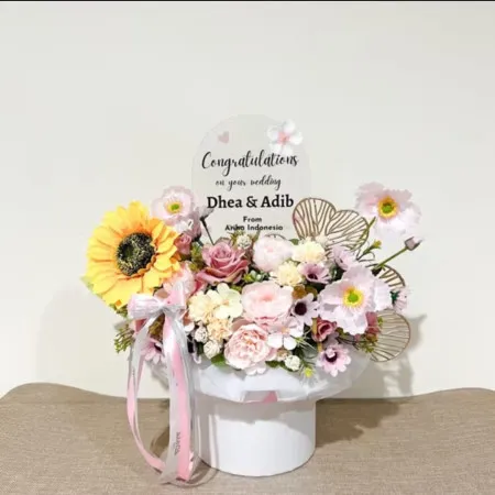 Bloom Box Akrilik Ucapan Wedding Kota Salatiga